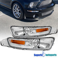 Fits 2005-2009 Ford Mustang V6 GT Signal Bumper Lights Parking Lamps 05-09 Pair picture