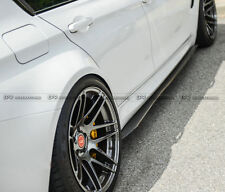 3D Style Carbon Fiber Side Skirt Bottom Extension Add On 2pcs For BMW F82 F83 M4 picture