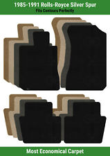 Lloyd Velourtex Front & Rear Row Carpet Mats for '85-91 Rolls-Royce Silver Spur  picture