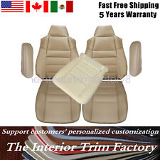 2003-2007 For Ford F250 F350 Lariat Super Duty Front Bottom Top Seat Cover Tan picture