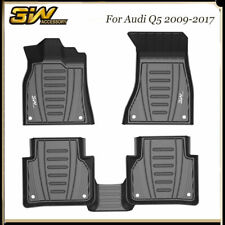 3W Floor Mats TPE For Audi Q5 2009-2017 All Weather 1st & 2nd Row Carpet Liner picture