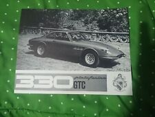 1967 Ferrari 330 GTC dealer cut sheet brochure original VG condition picture