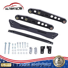 Black Rear Lower Control Arm Bar Kit For 92-95 Honda Civic 94-01 Acura Integra picture