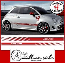 Bands Adhesive Fiat 500 abarth Stickers Bands Side Stripes for Car Free picture