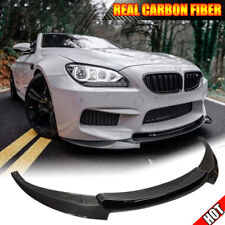 FOR BMW 6 Series F06 F12 F13 M6 2014-19 REAL CARBON FRONT BUMPER LIP SPLITTERS picture