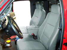 FORD RANGER 2006-2009 GREY S.LEATHER CUSTOM FIT FRONT SEAT & CONSOLE COVERS picture