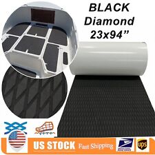 94”x23“ EVA Foam Boat Decking Sheet , All Black Diamond , Marine Flooring Mat picture