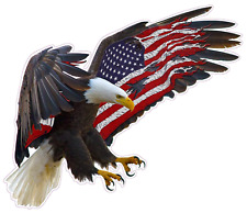 American Eagle American Flag Magnet Decal picture