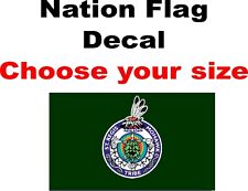 Flag of the St Regis Mohawk Tribe, STICKER, DECAL, 5YR Flag of Mohawk nation picture