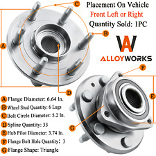 Front Rear Wheel Hub Bearing For Chevy Traverse GMC Acadia Buick Enclave 07-17 picture
