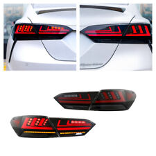 LED Black Tail Lights For Toyota Camry 2018- 2022 Start-up Animation Rear Lamp picture