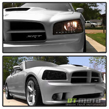 Smoke 2006-2010 Dodge Charger DRL LED Headlights w/Built In Corner Signal Lights picture