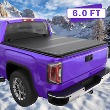 1X 6FT Hard Tonneau Cover Fiberglass Fit 82-93 Chevy S10 GMC S15 Truck Bed 4Fold picture