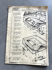 Rare, Original MERCEDES BENZ  Hard Top  MANUAL and Shipping Instructions 230 SL picture