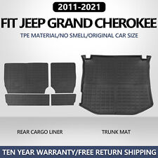 Trunk Cargo Liners Backrest mats Fit 2011-2021 Jeep Grand Cherokee Anti-Slip TPE picture