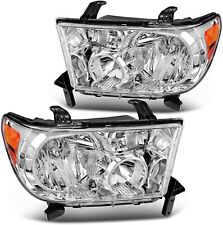 Fit For 07-13 Toyota Tundra 08-17 Sequoia Left+Right Clear Headlights Assembly picture