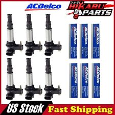 6x Spark Plug & 6x Ignition Coil for Cadillac CTS Buick GMC 3.6L picture