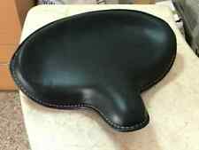 Genuine Leather HARLEY WLA WLC VL UL EL WL KNUCKLEHEAD SOLO SEAT FLATHEAD BLACK picture