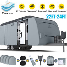 Waterproof 7-Ply RV Cover Travel Trailer Camper Storage 22'-24' Trailer Cover US picture