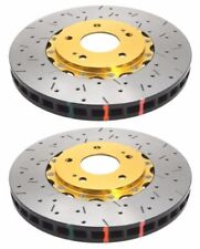 DBA 2-PIECE SLOTTED DRILLED BRAKE ROTORS FOR 08-15 MITSUBISHI LANCER EVO X FRONT picture