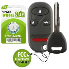 Replacement For 98 99 00 01 02 1998 1999 2000 2001 2002 Honda Accord Key + Fob picture