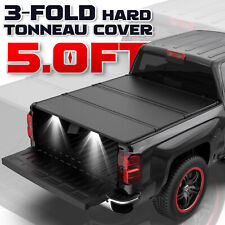 5FT 3-Fold Hard Tonneau Cover for 2015-24 Chevy Colorado GMC Canyon Truck Bed picture