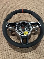 2016 Porsche GT3RS Driver Steering Wheel Orange Center Line Alcantara picture