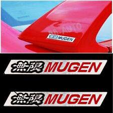 PAIR JDM Mugen Emblem Left + Right Side Spoiler Fit GT Wing Type R Civic Integra picture