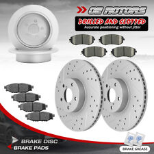 Front Rear Drilled Slotted Rotors & Brake Pads for Subaru Legacy Impreza Outback picture