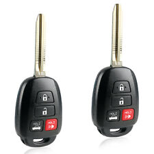 2 For 2014 2015 2016 2017 Toyota Camry Corolla Keyless Remote Key Fob - H Chip picture