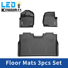 All Weather Floor Liners Mats for 2015-2022 Ford F-150 Super Crew Cab Black TPE picture