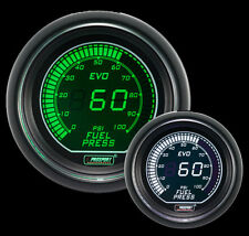 Prosport 52mm EVO Series Digital Fuel Pressure Gauge Green and White picture