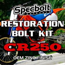 Specbolt Restoration Bolt Kit For Honda CR250 Fasteners ORIGINAL ZINC CR 250 picture