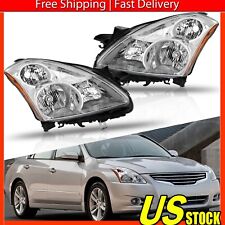 Fits 2010-2012 Altima 4Dr Sedan Clear Headlights Driving Lamps Left + Right Pair picture