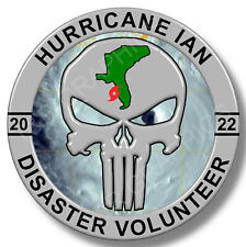 Hurricane Ian Disaster Volunteer 2022 Vinyl Sticker Decal, Car Truck windows picture