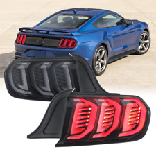 2X LED Tail Light Rear Lamps Black Housing For 2015-2021 Ford Mustang FR3Z13405G picture