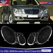 For 2002-08 Mercedes-Benz E Class W211 E350 E320 Left+Right Headlight Lens Cover picture