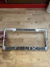 Chevrolet Felix License Plate Frame Topper CHEVY Solid Metal Car Truck Auto GIFT picture
