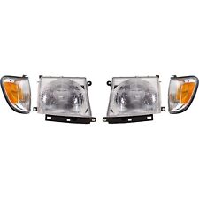 Headlight Kit For 1997-2000 Toyota Tacoma 4WD RWD With Corner Light LH and RH picture