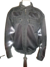Triumph Motorcycle Mens Mesh Riding Jacket Coat Armored Back Elbow sz 44 US picture