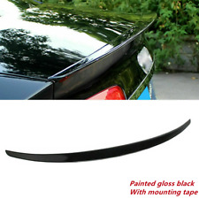 Fit For AUDI A4 B8 B8.5 2009-2016 Rear Trunk Lip Spoiler Wing Painted Black      picture