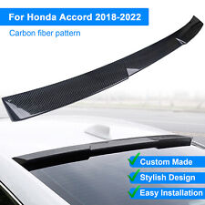 Carbon Fiber Window Roof Spoiler Wing Fit For Honda Accord 2018-2022 JDM Style picture