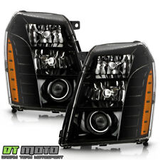 For 2007-2014 Cadillac Escalade HID/Xenon Black Projector Headlights Headlamps picture