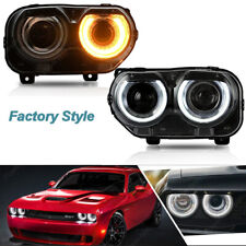 Factory Style For 2015-2022 Dodge Challenger Head Lamps Headlight LED GT R/T SRT picture