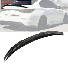 Rear Trunk Spoiler Wing fits For 2014-20 Infiniti Q50 Style M4 Type Gloss Black picture