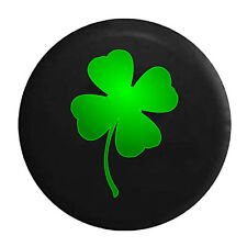 Spare Tire Cover Green Lucky 4 Leaf Clover Shamrock Irish Heritage for SUV or RV picture