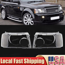 For 2006-2009 Land Rover Range Rover Sport Pair Headlight Lens Cover picture