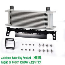 13 Row 10AN Universal Aluminum Engine Oil Cooler W/ Mounting Bracket Kit Silver picture