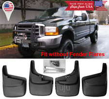 4 PCS Mud Guards Splash Flaps For 99-10 F250 F350 Super Duty w/o Fender Flare picture