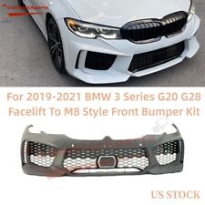 ✨For BMW 3 Series 2019-2021 G20 G21 330 340 Facelift To M8 Look Front Bumper Kit picture